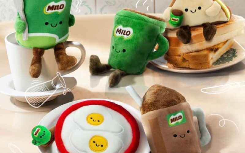 Milo Launches Limited Edition Plushies Featuring Kaya Toast and Gem Biscuits to Celebrate 75 Years in Singapore