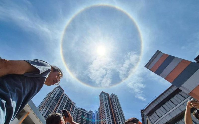 Rare Sun Halo Over Singapore Captivates Residents and Fills Social Media